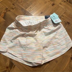 NWT DSG Stride Shorts - Girls XL - White Spacedye